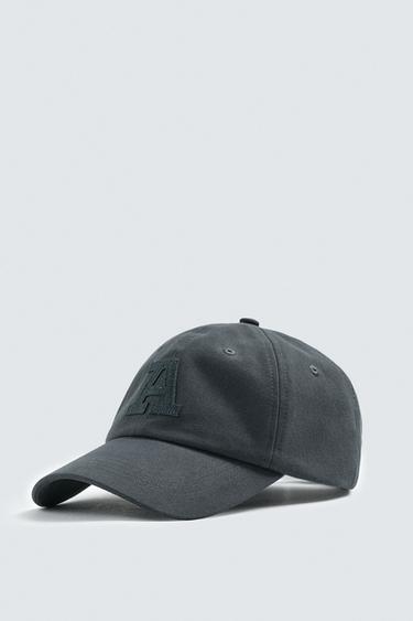 GORRA PARCHE LETRA - Azul de Zara