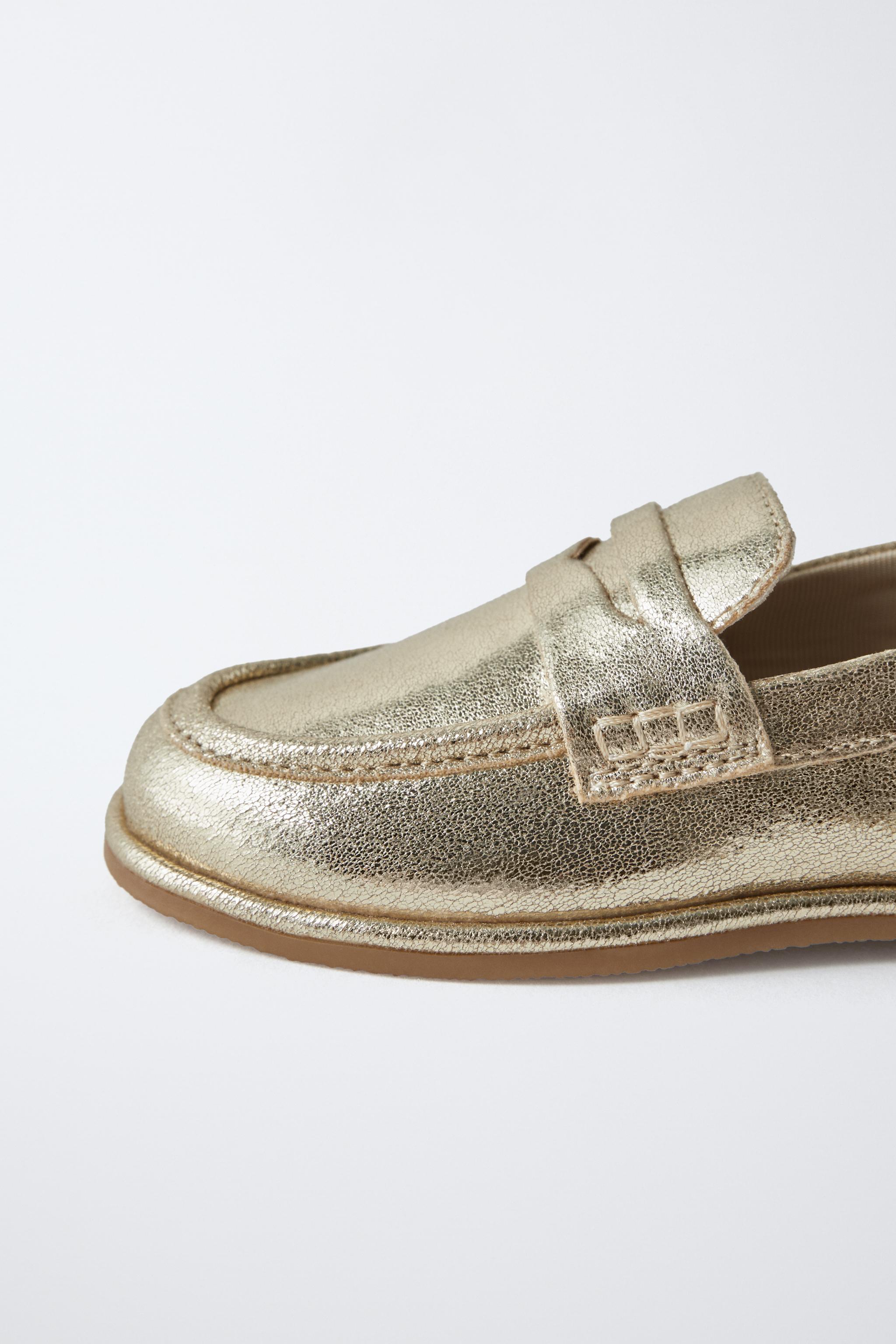 METALLIC LOAFERS
