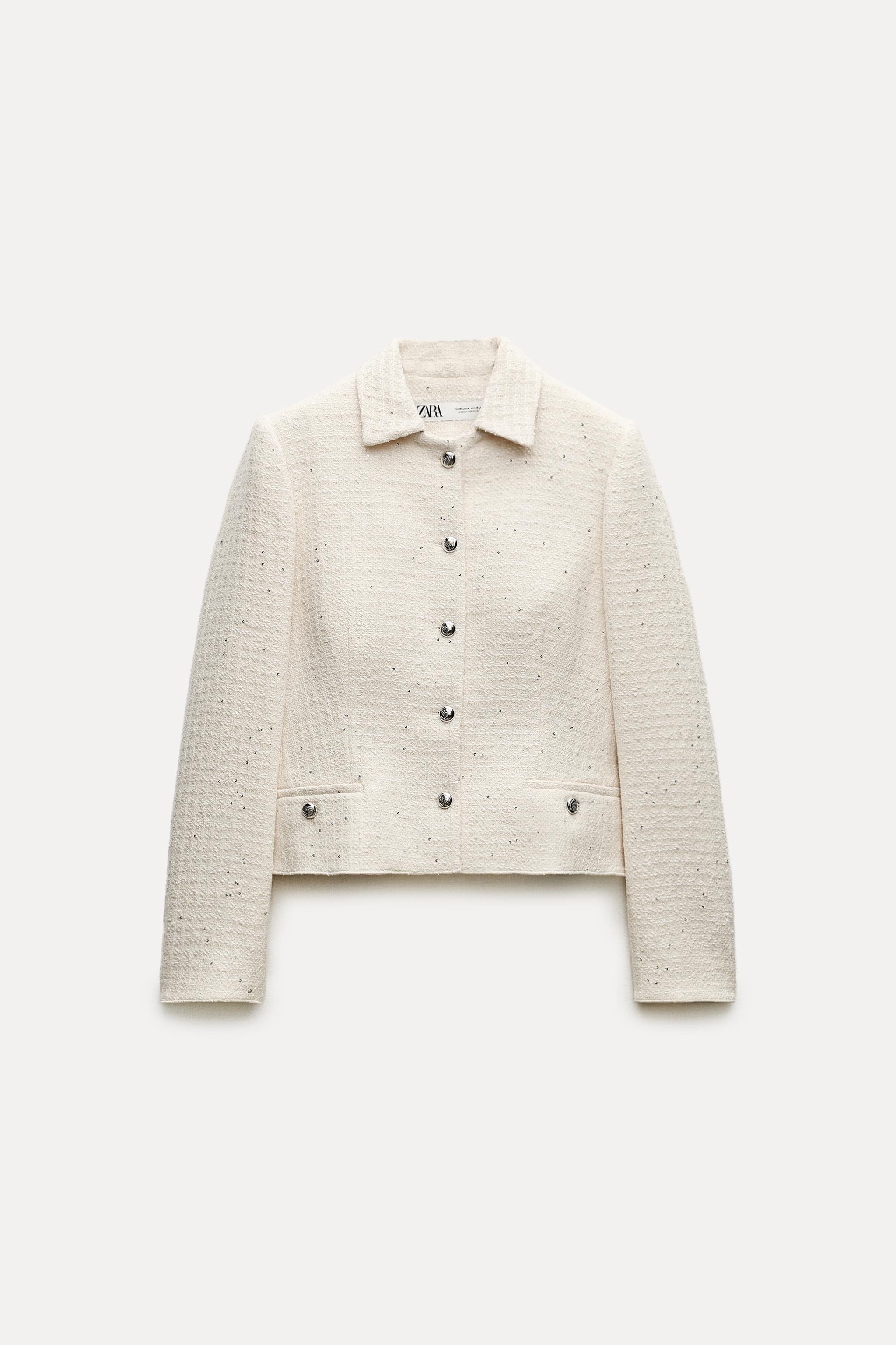 STRUCTURED FITTED JACKET ZW COLLECTION - White | ZARA United States