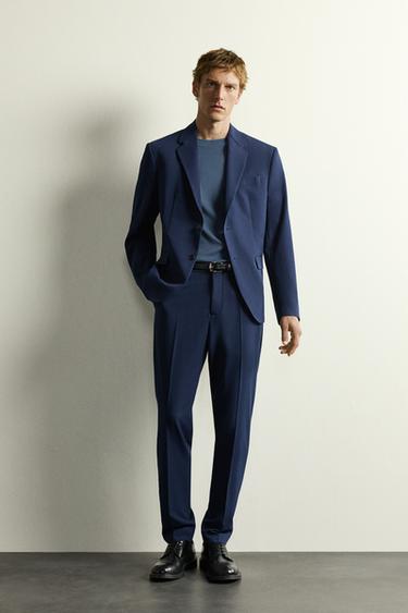 COMFORT SUIT TROUSERS - Ink blue by Zara