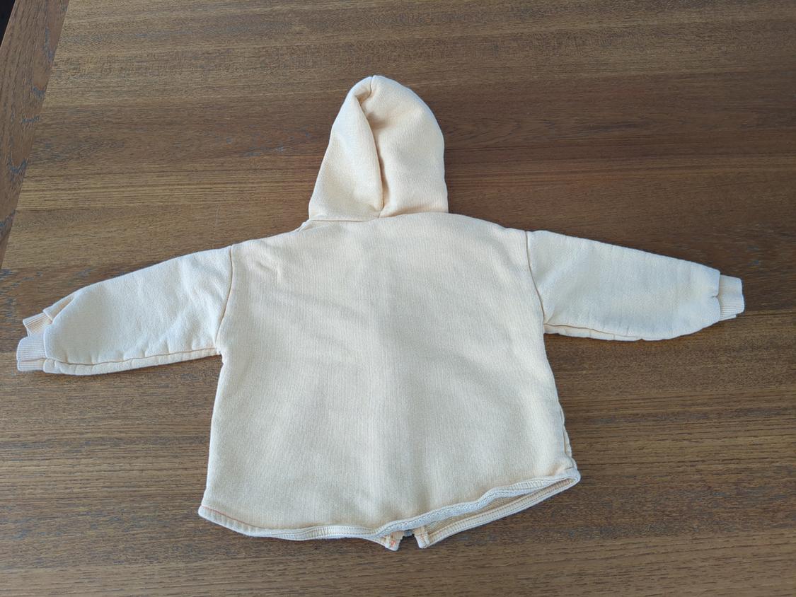 COTTON SWEATSHIRT WITH HOODIE. LIGHT ORANGE. - Image 2