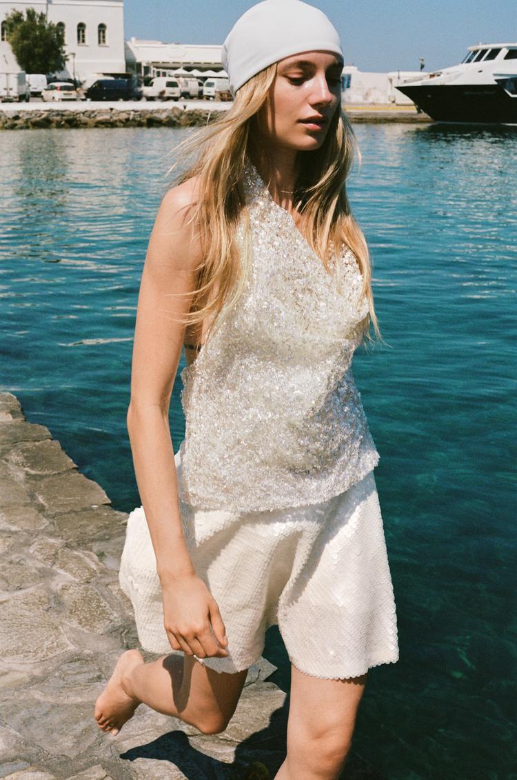 Gonna Pantalone Gonna Glitter Zara Gonna Pantalone Zara On Sale