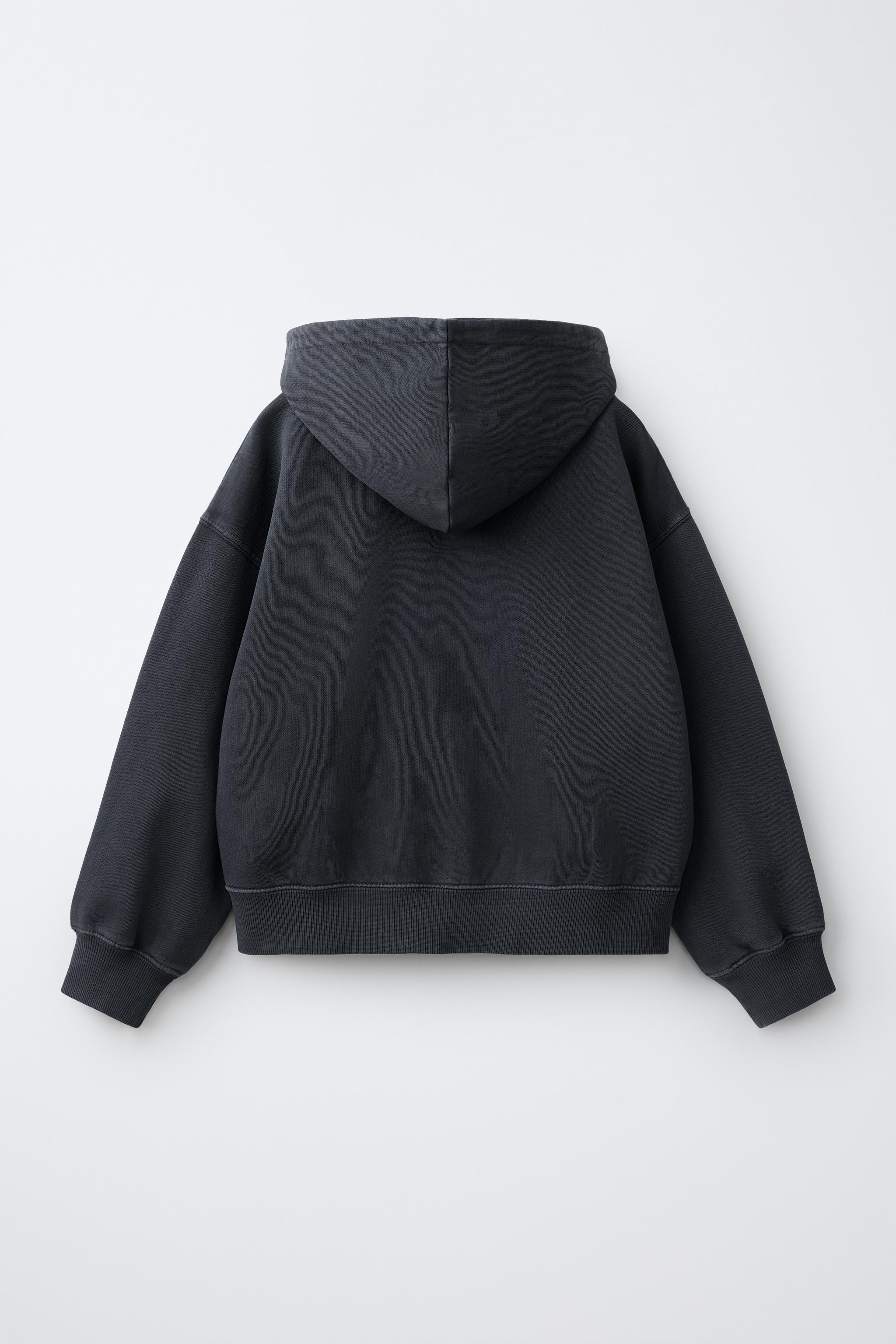 SWEAT ZIPPÉ EN MOLLETON