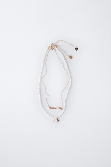 HELLO KITTY © SANRIO PACK OF TWO NECKLACES - Golden by Zara - Image 0