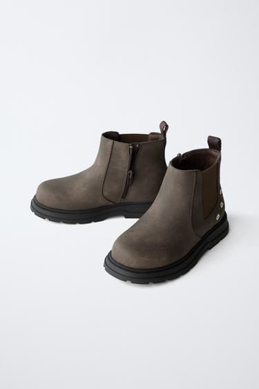 FLORAL CHELSEA BOOTS - Brown by Zara - Image 2