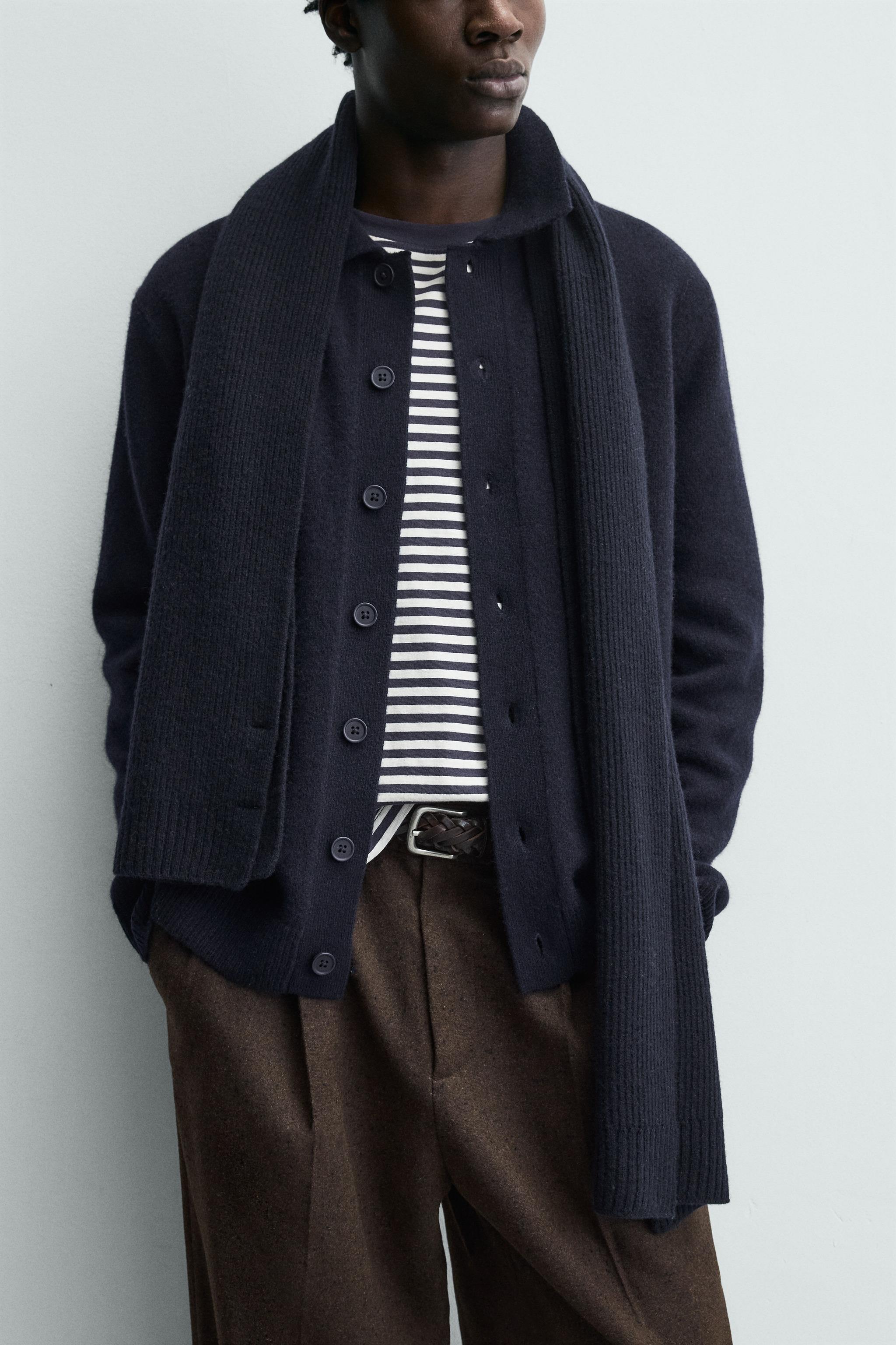REGULAR FIT WOOL CARDIGAN