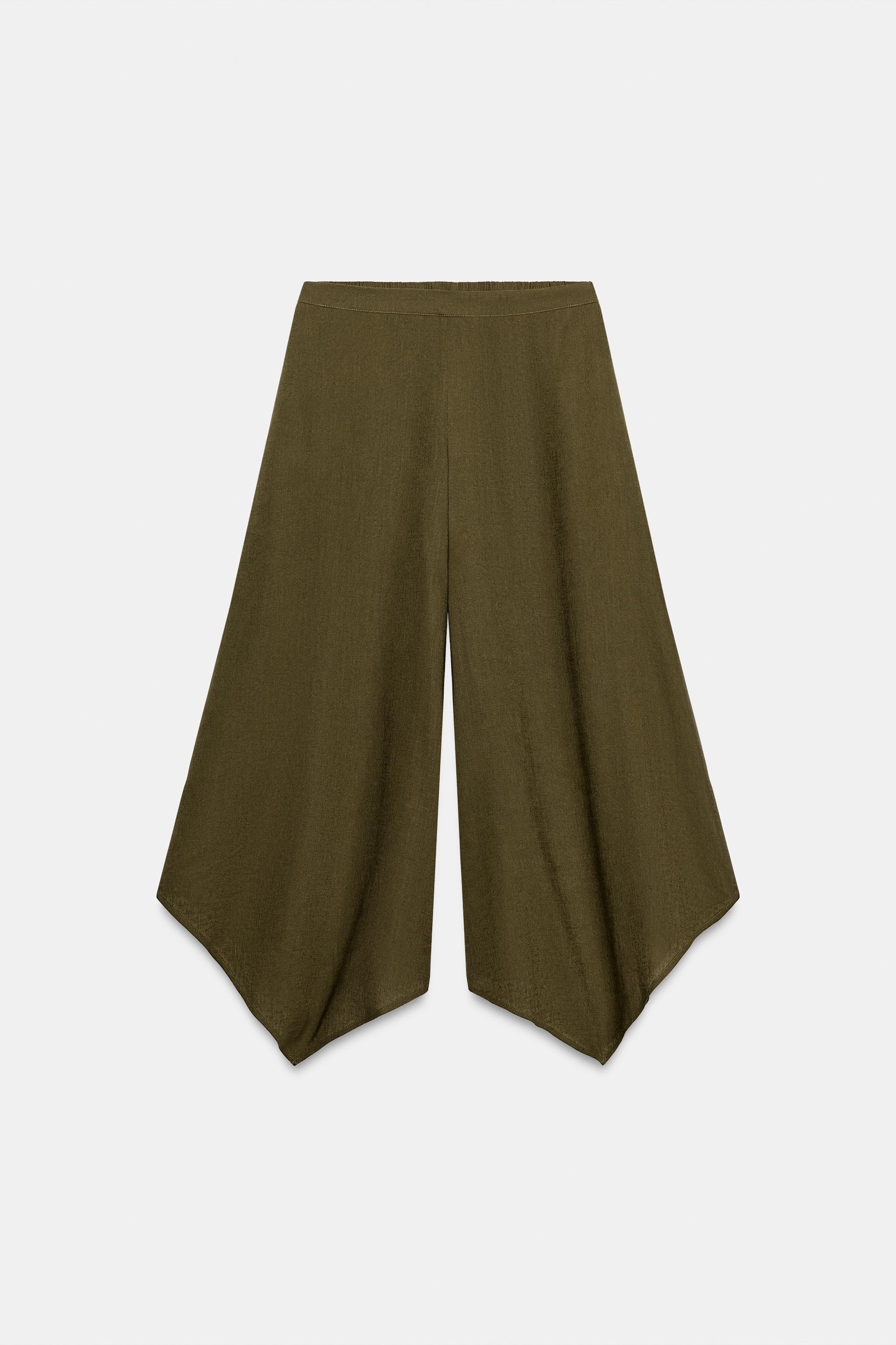 Zara Asimetrik Culotte Pantolon görsel 5