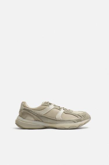 BASKETS MONOCHROMES - Gris taupe de Zara