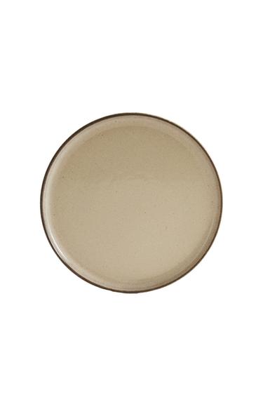 ASSIETTE PLATE GRÈS - Écru clair de Zara