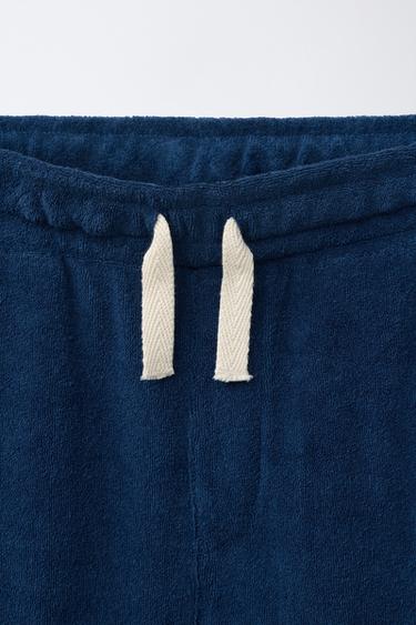 TOWELLING POLO SHIRT AND BERMUDA SHORTS SET - Blue by Zara - Image 6