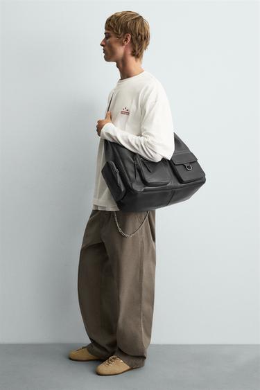 MULTI-POCKET SHOULDER BAG - Black by Zara - Image 1