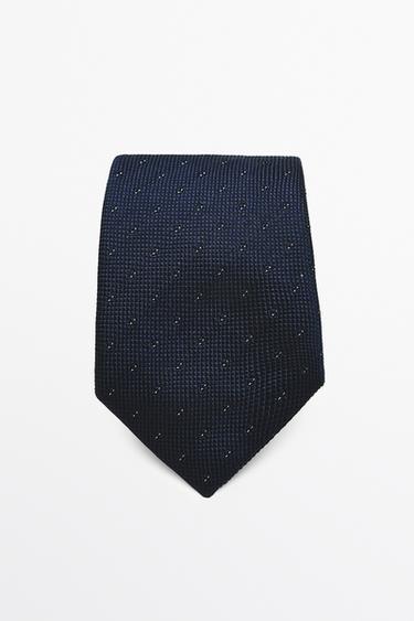 100% silk tie — Navy blue 1