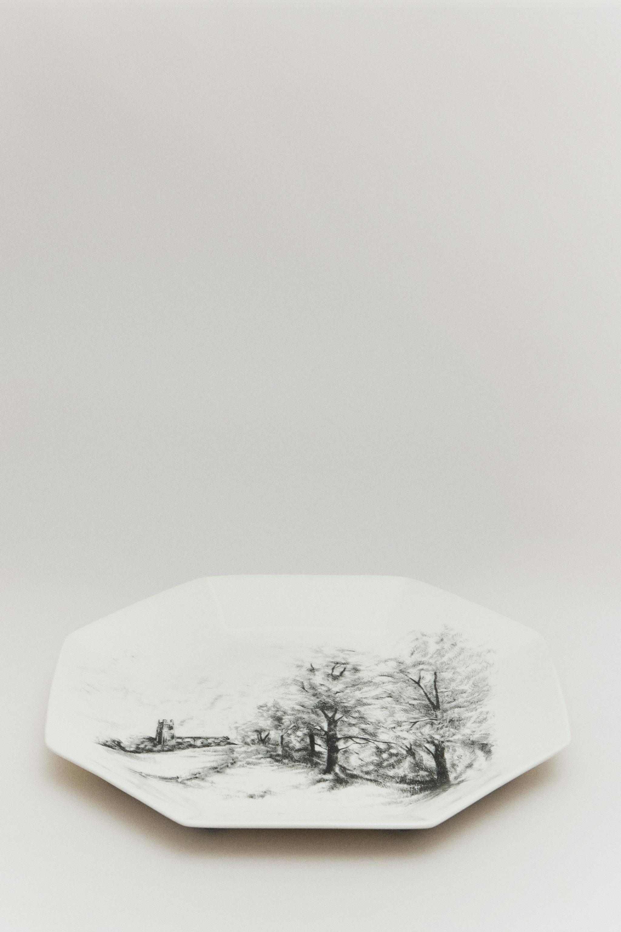 THE SKY OCTAGONAL FLAT PLATE