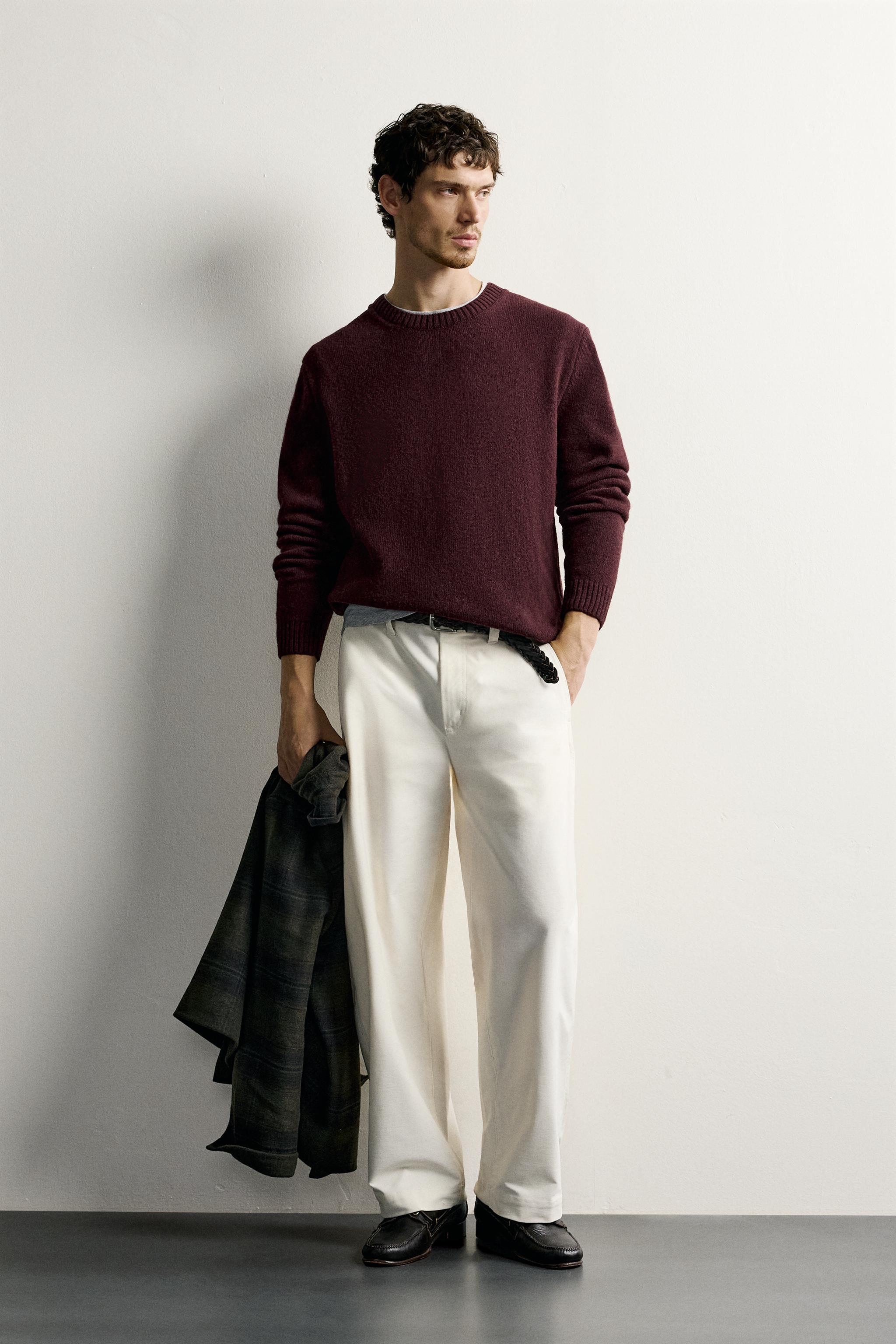 REGULAR FIT WOOL BLEND SWEATER