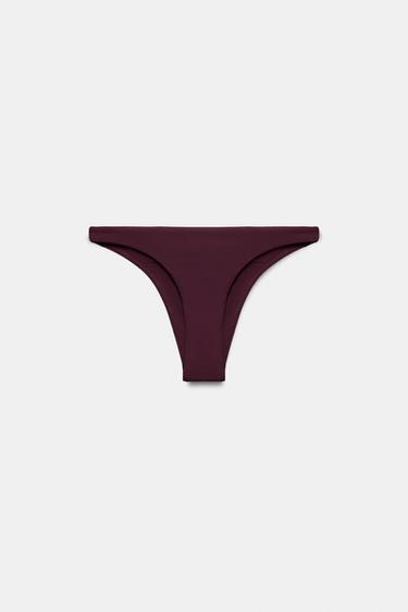 PLAIN BIKINI BOTTOMS - Brown by Zara