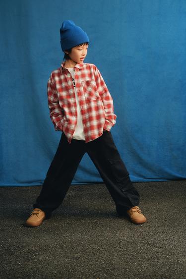 マルチカーゴデニムパンツブラックZaraのマルチカーゴデニムパンツ - ブラック