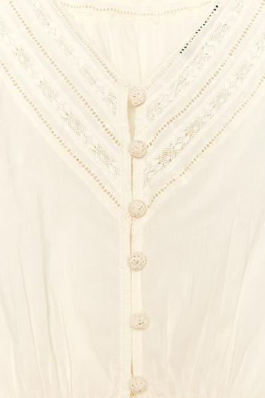 ZW COLLECTION ROMANTIC BLOUSE - Ecru by Zara - Image 8