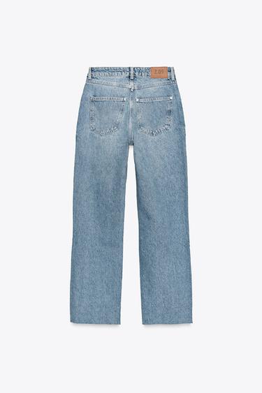 JEANS Z.09 STRAIGHT ANKLE HIGH-WAIST CROSSOVER WAIST - Indigo by Zara - Image 8