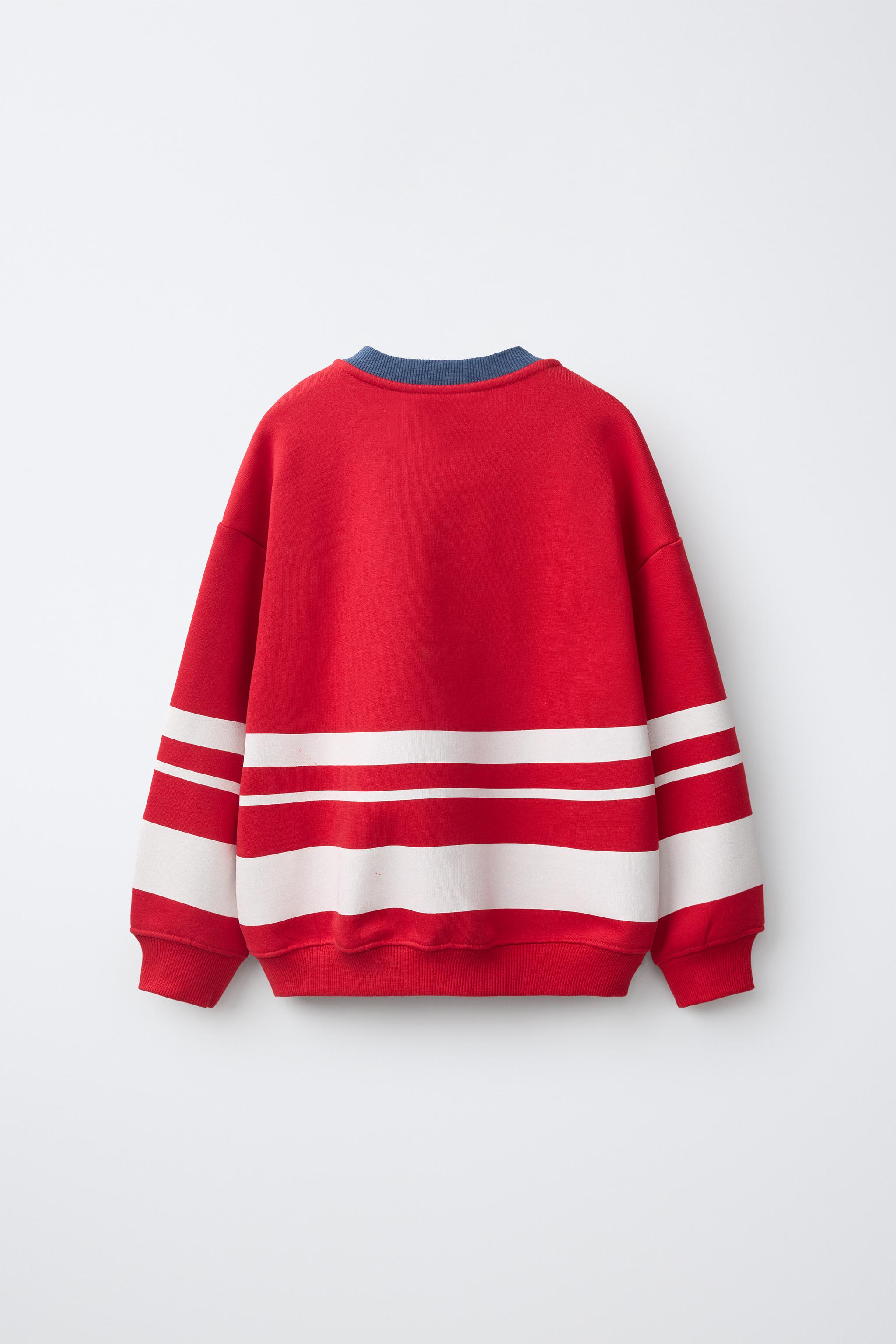 TEXT HENLEY SWEATSHIRT