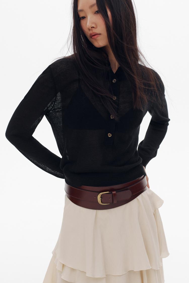 KNIT HENLEY JUMPER