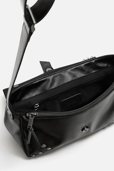 STUDDED CROSSBODY BAG - Black by Zara - Image 5