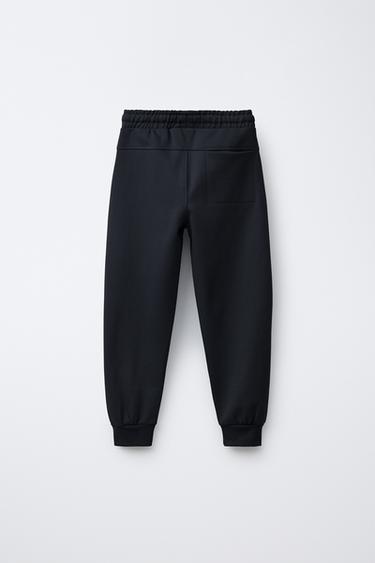 PLAIN FLEECE JOGGER TROUSERS - Blue / Grey by Zara - Image 1