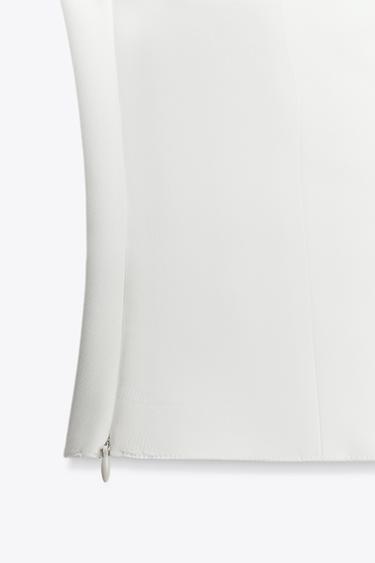 HALTER TOP WITH TIES - Ecru by Zara - Image 8