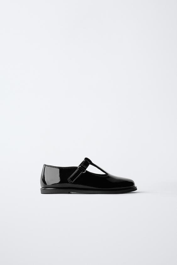 PATENT T-BAR SHOES Black ZARA United States
