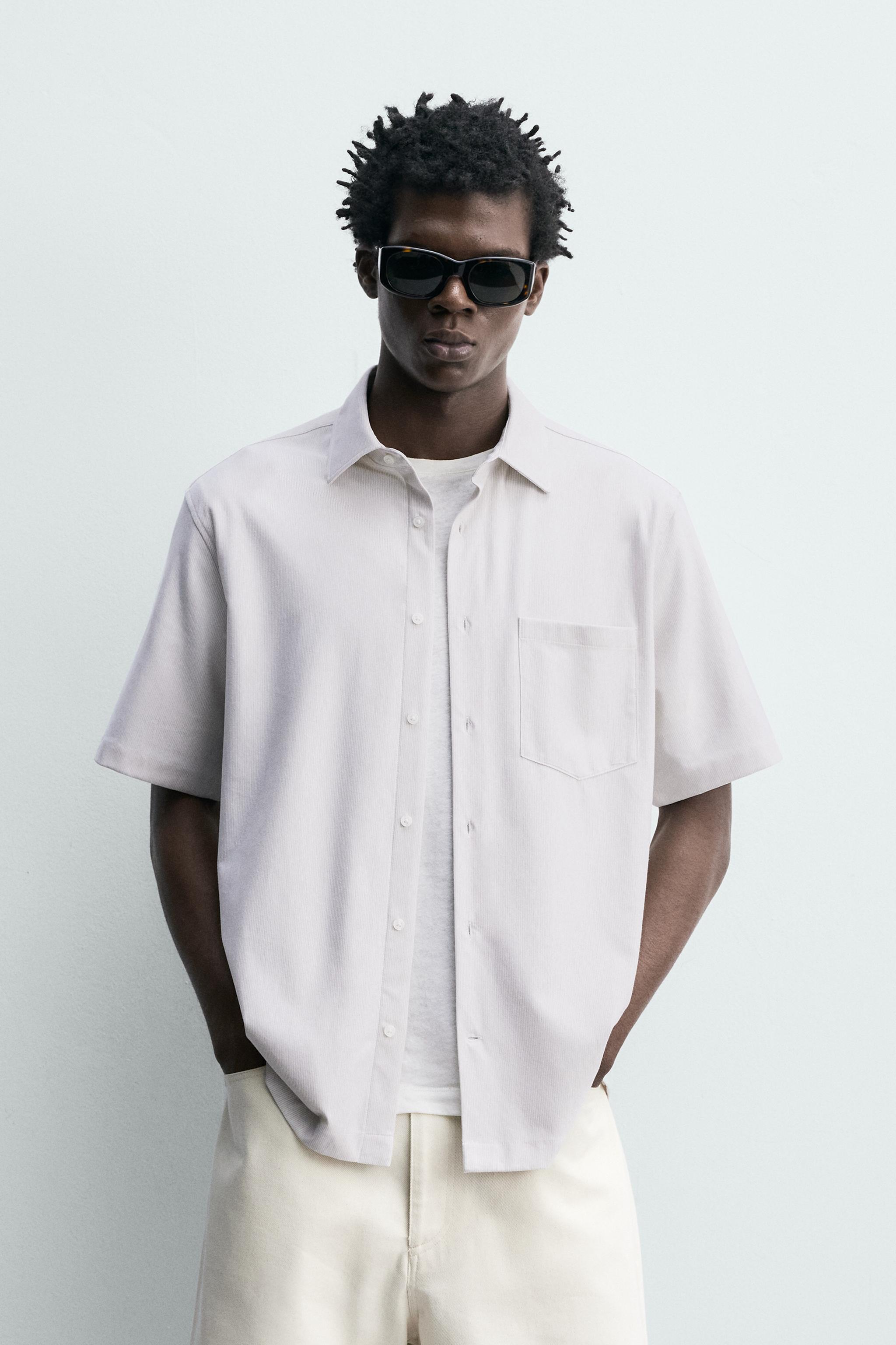 REGULAR FIT TEXTURED SHIRT