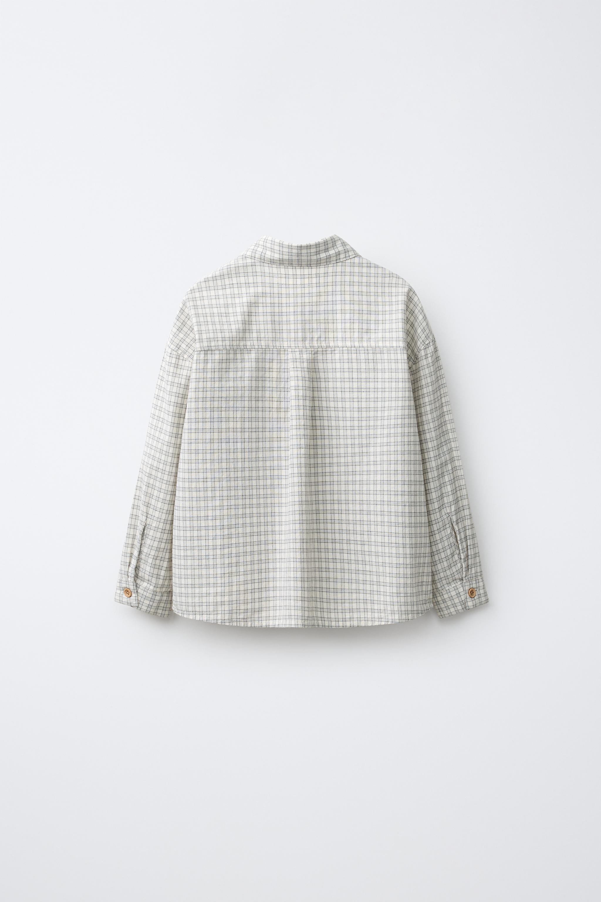 CHEMISE À CARREAUX BRODÉE