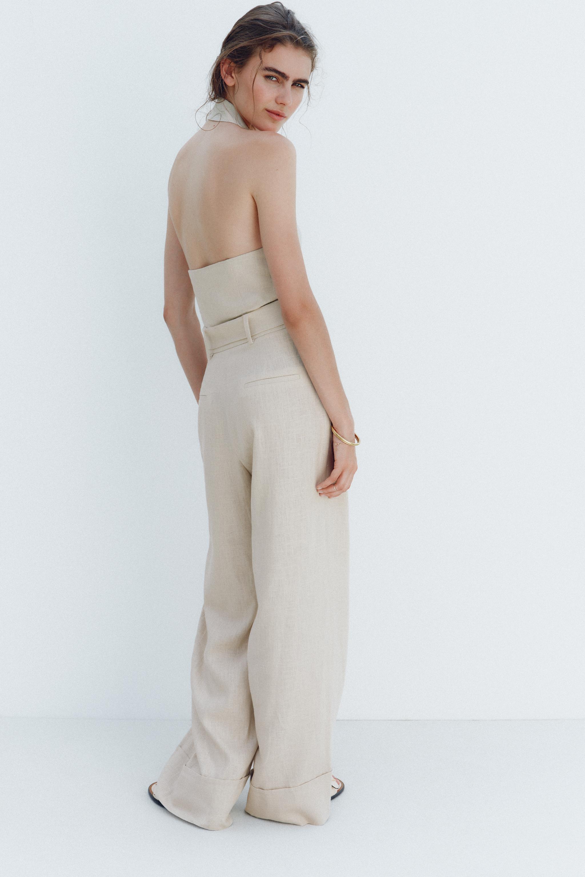 COMBINAISON LONGUE HALTER AVEC LIN