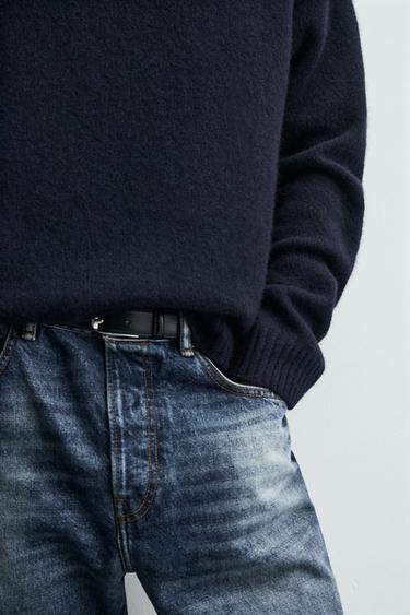 PULL LAINE - YACK - Bleu marine de Zara - Image 4