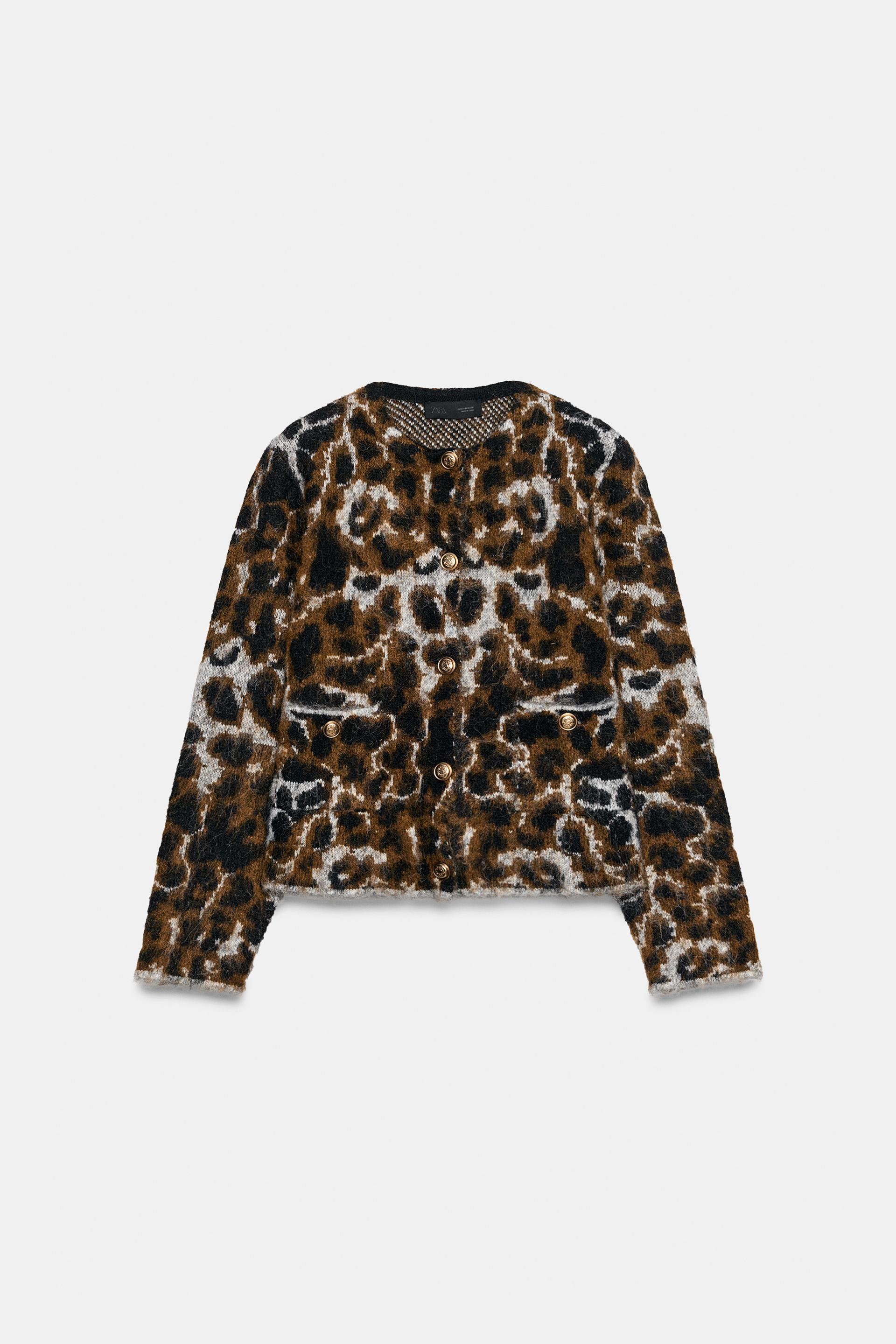 ANIMAL JACQUARD CARDIGAN thumbnail 6