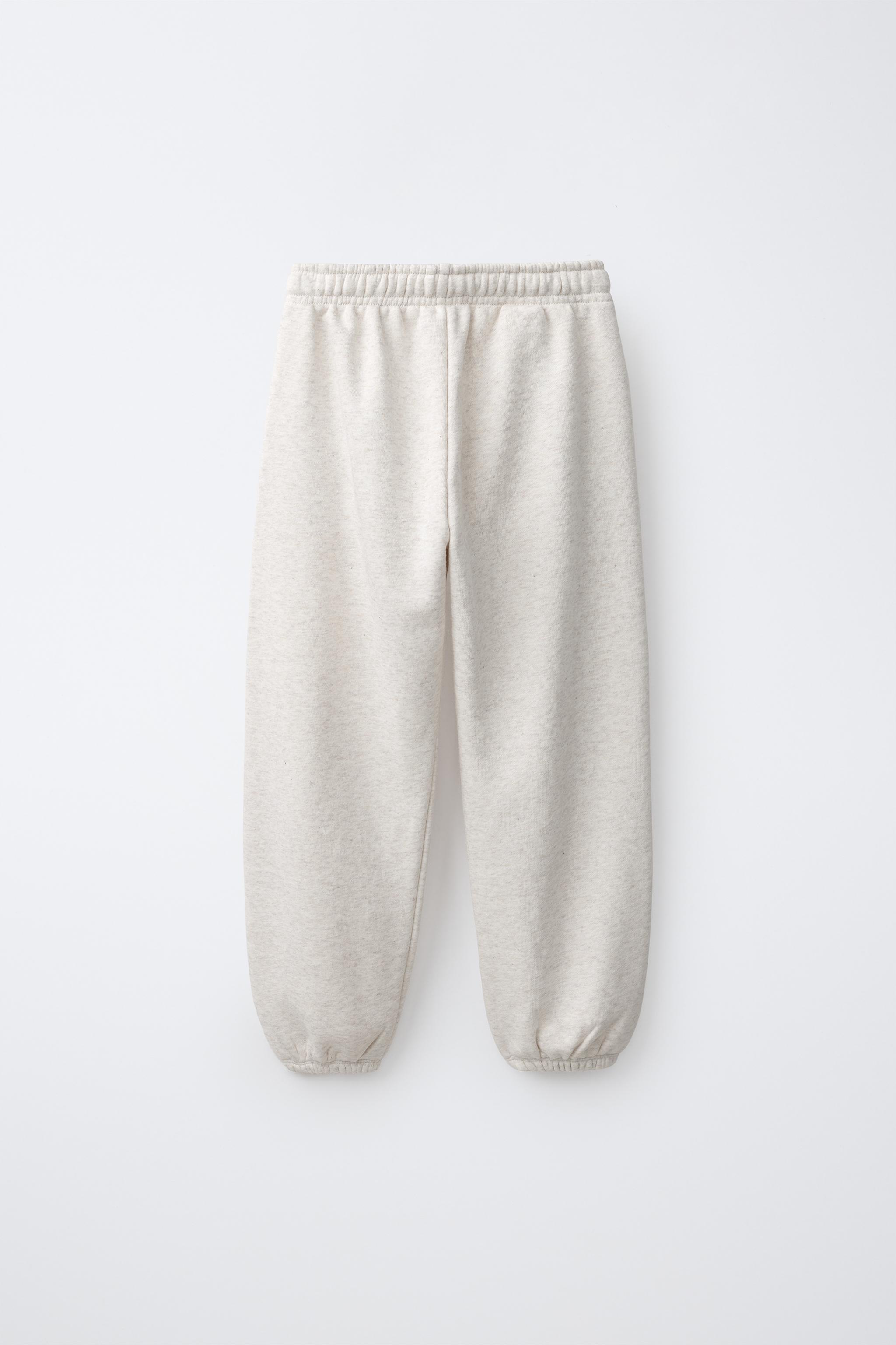 PLUSH JOGGING PANTS — Sand / Marl