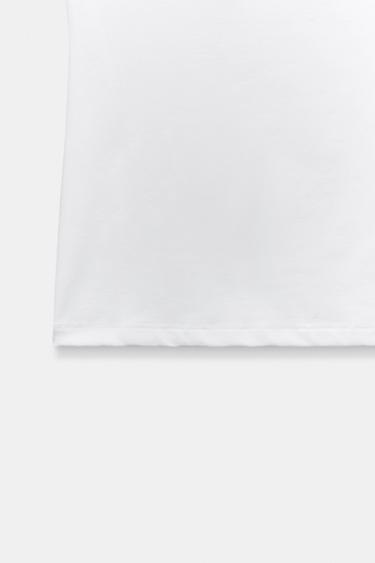 FINE STRAP POLYAMIDE T-SHIRT - White by Zara - Image 8