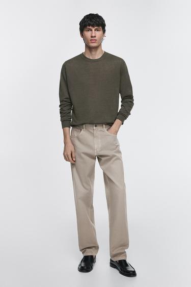 Jeans relaxed fit - Verde claro de Zara - Imagen 0