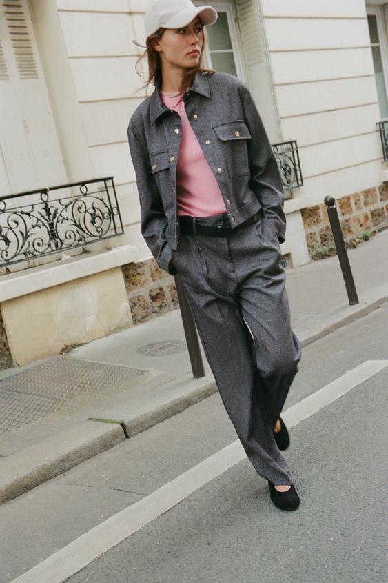 HERRINGBONE POCKET JACKET