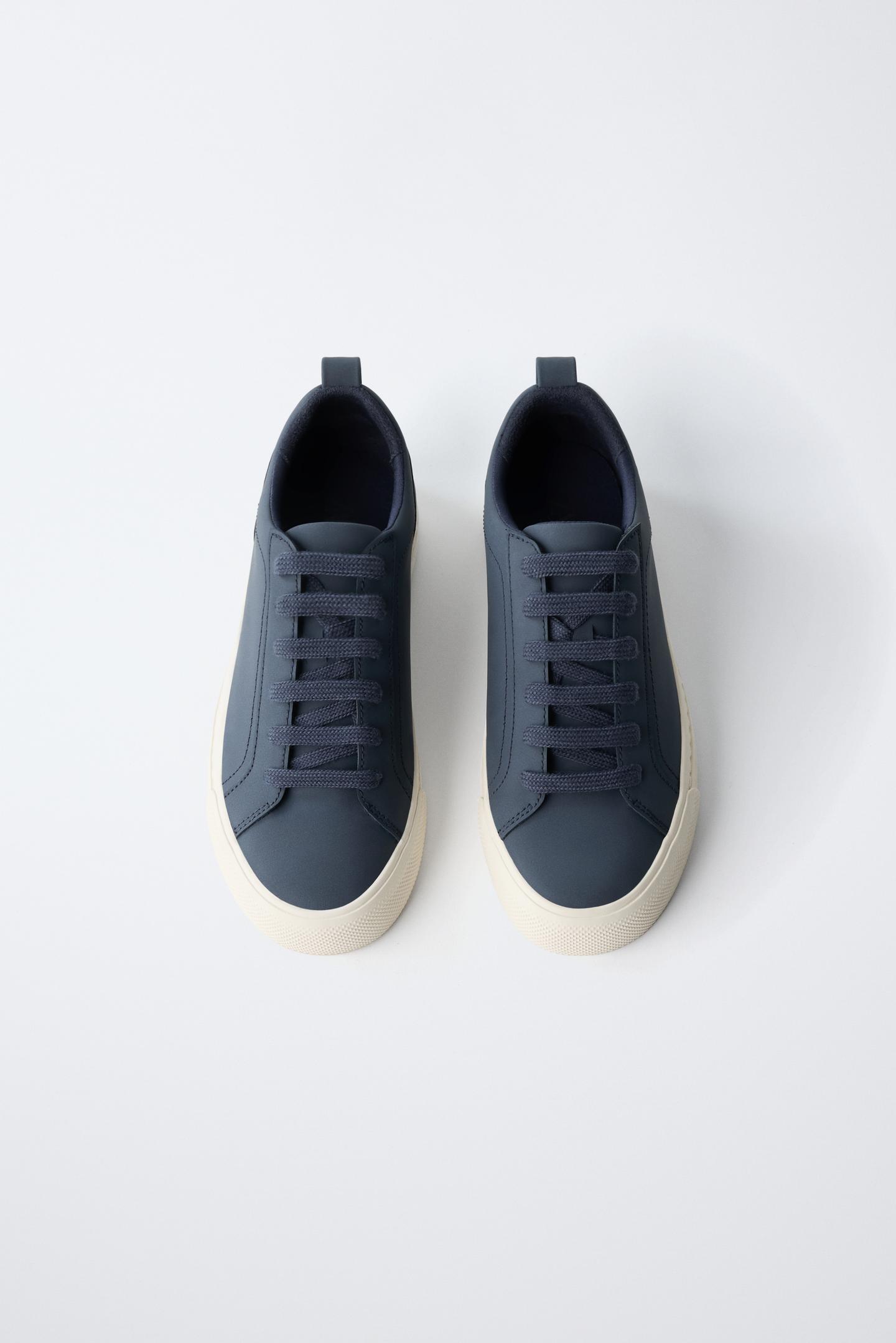 Детские кроссовки Zara Basic, цвет: Тёмно-синий — фото 5