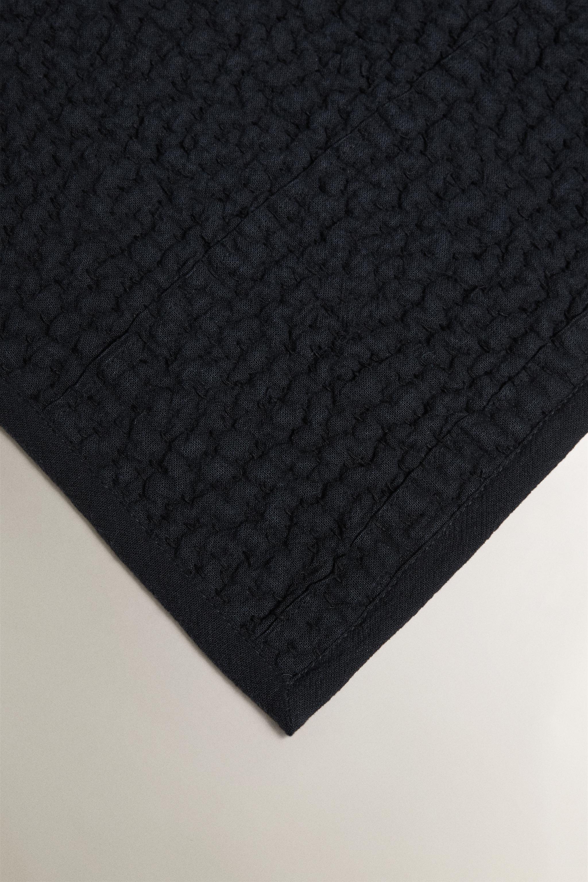 COTTON KANTHA BLANKET — Blue