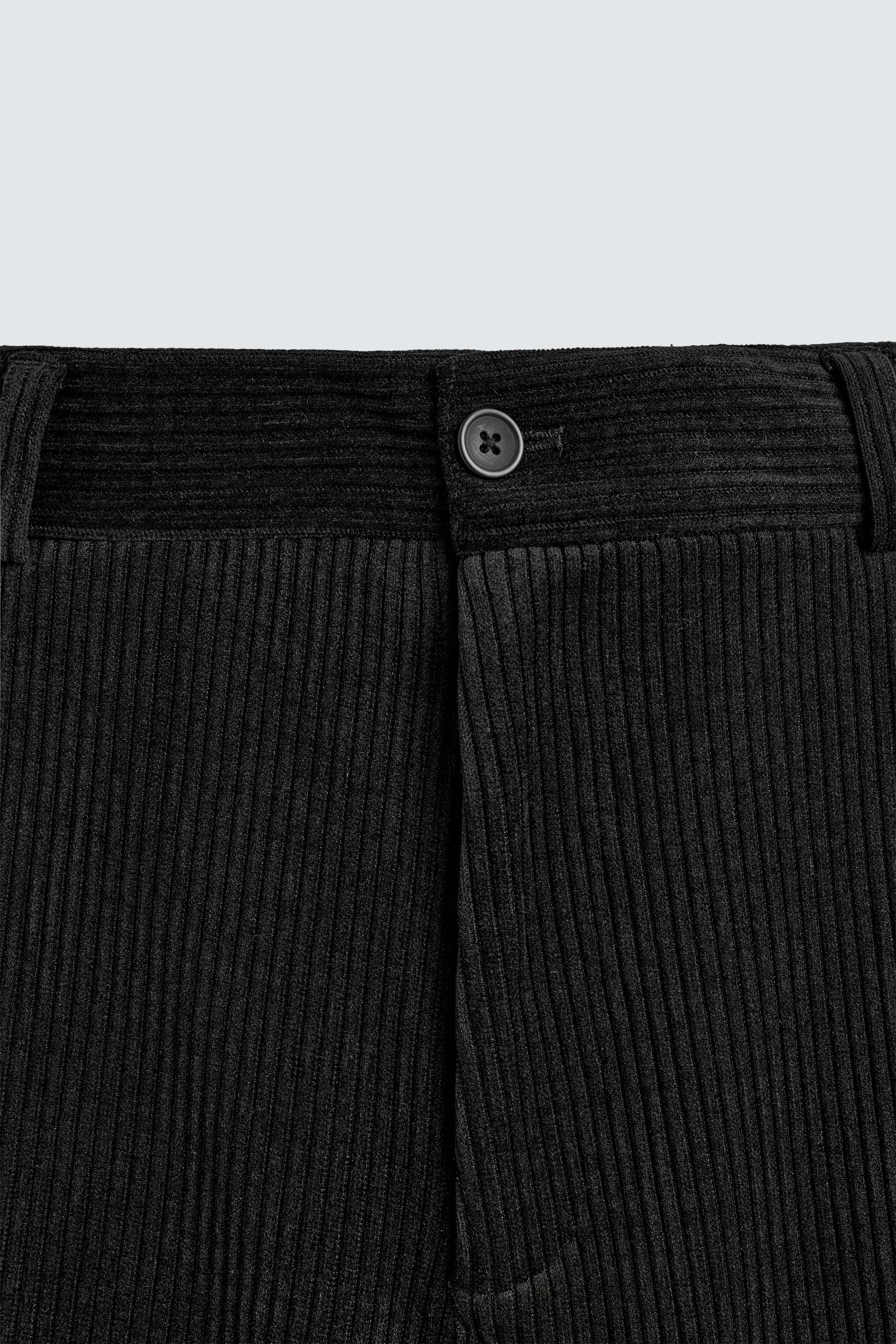WIDE FIT CORDUROY PANTS