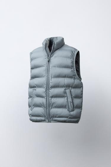 CHALECO ULTRALIGERO WATER REPELLENT - Gris azul de Zara