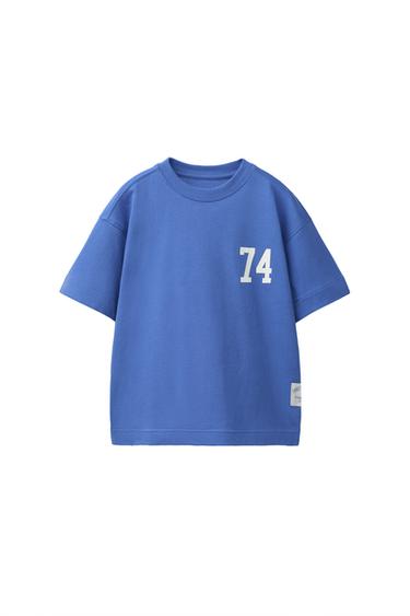 NUMBER JOGGING T-SHIRT - Blue by Zara