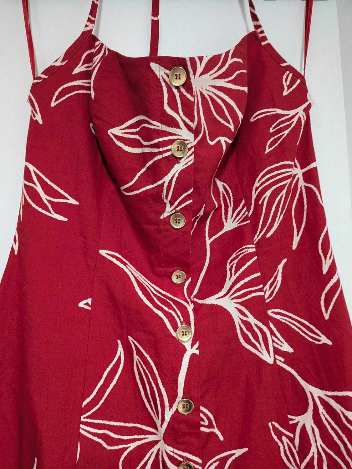 PRINTED POPLIN MIDI DRESS - Image 3