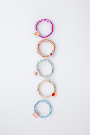 LOT DE CINQ CHOUCHOUS ÉTIQUETTE - Multicolore de Zara - Image 3