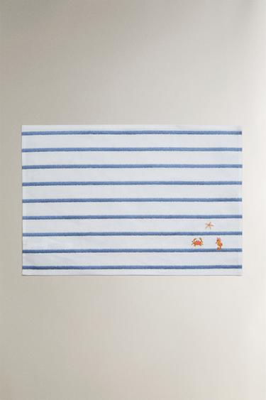Zara EMBROIDERED PLACEMAT - Blue