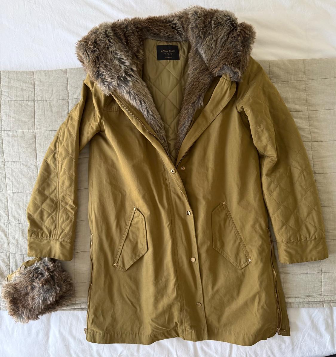 PARKA WITH FAUXFUR LINING AND TRIM ON THE COLLAR AND CUFFS. - Image 4