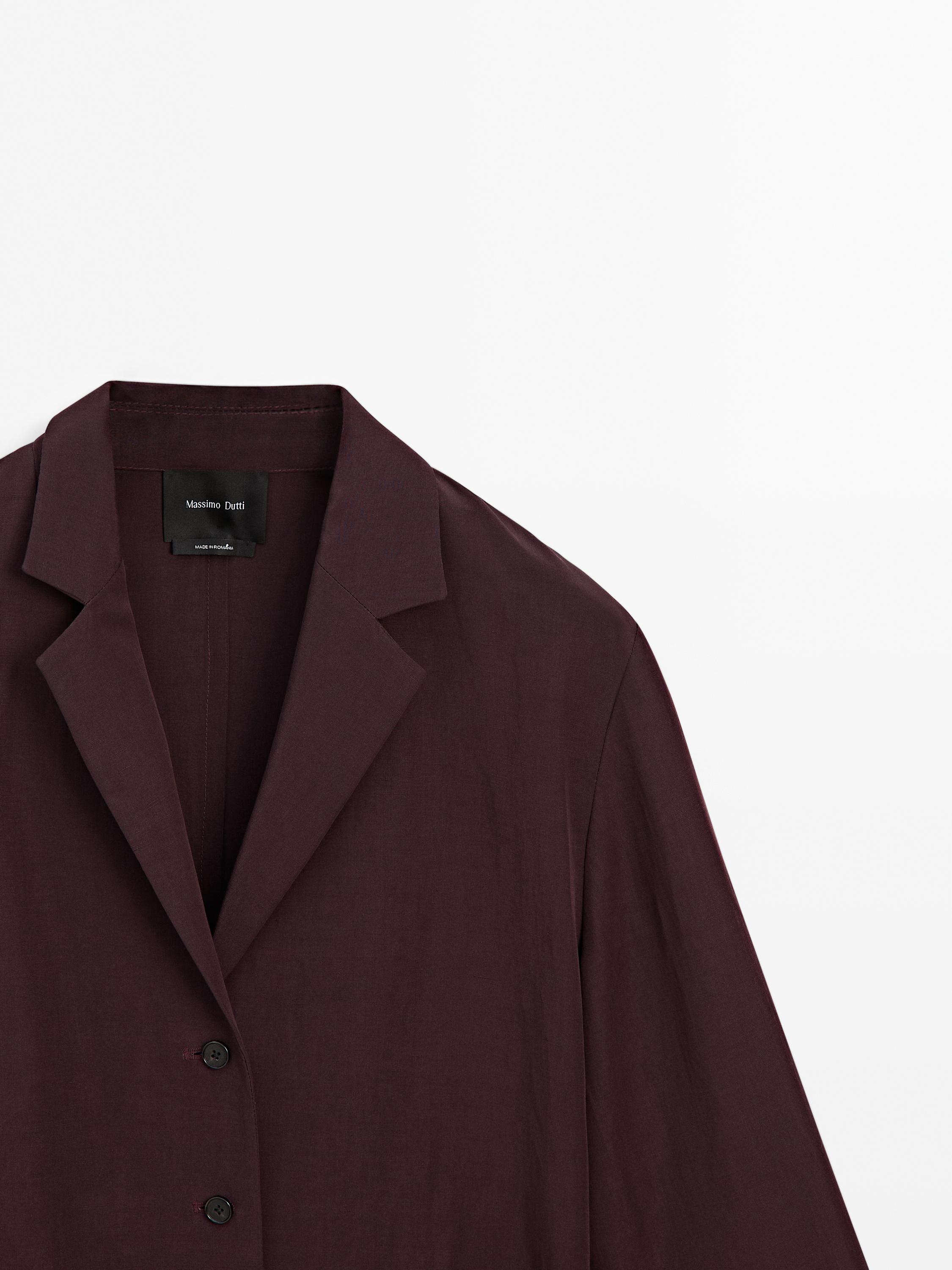 Semi-textured blazer with belt - various | ZARA United States