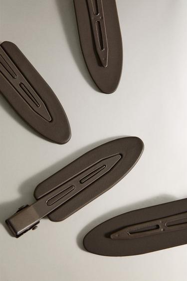 LOT DE PINCES PLATES POUR FOURRURE (LOT DE 4) - Marron de Zara - Image 2