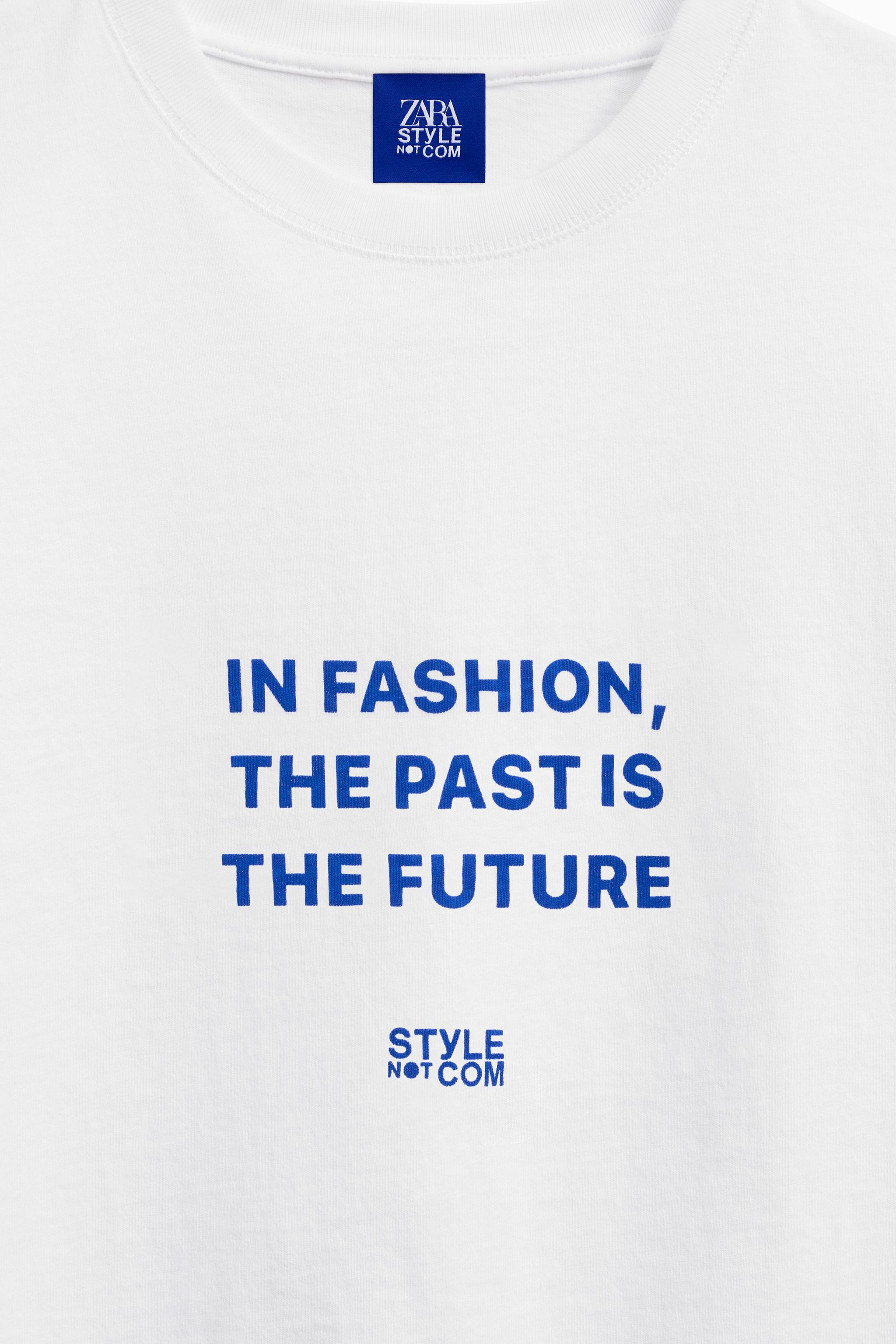 ZARA【NEW】ZARA STYLENOTCOM T-SHIRT ZARA STYLENOTCOM T-SHIRT - Bluish | ZARA United States