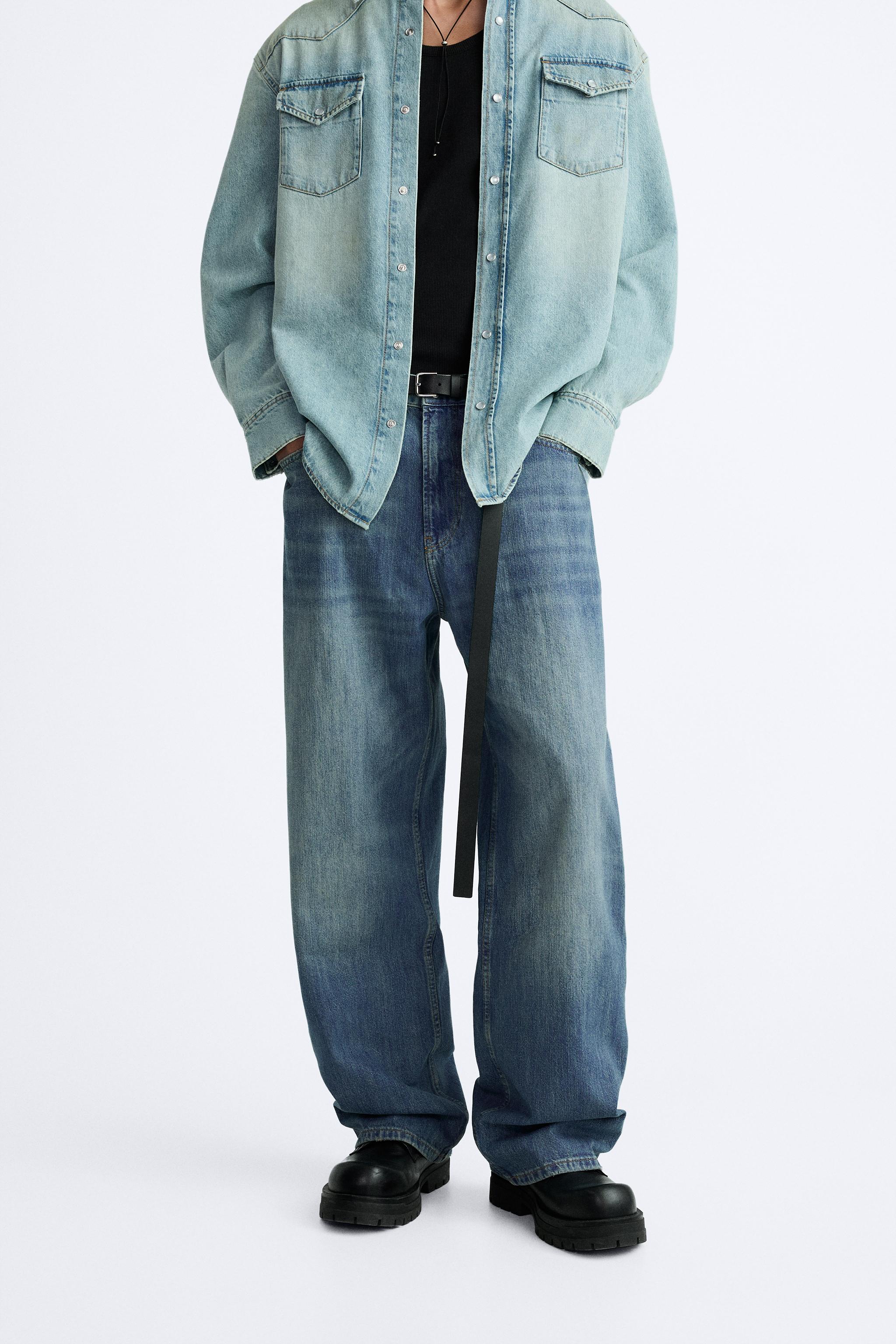 BAGGY FIT JEANS - Blue | ZARA United States
